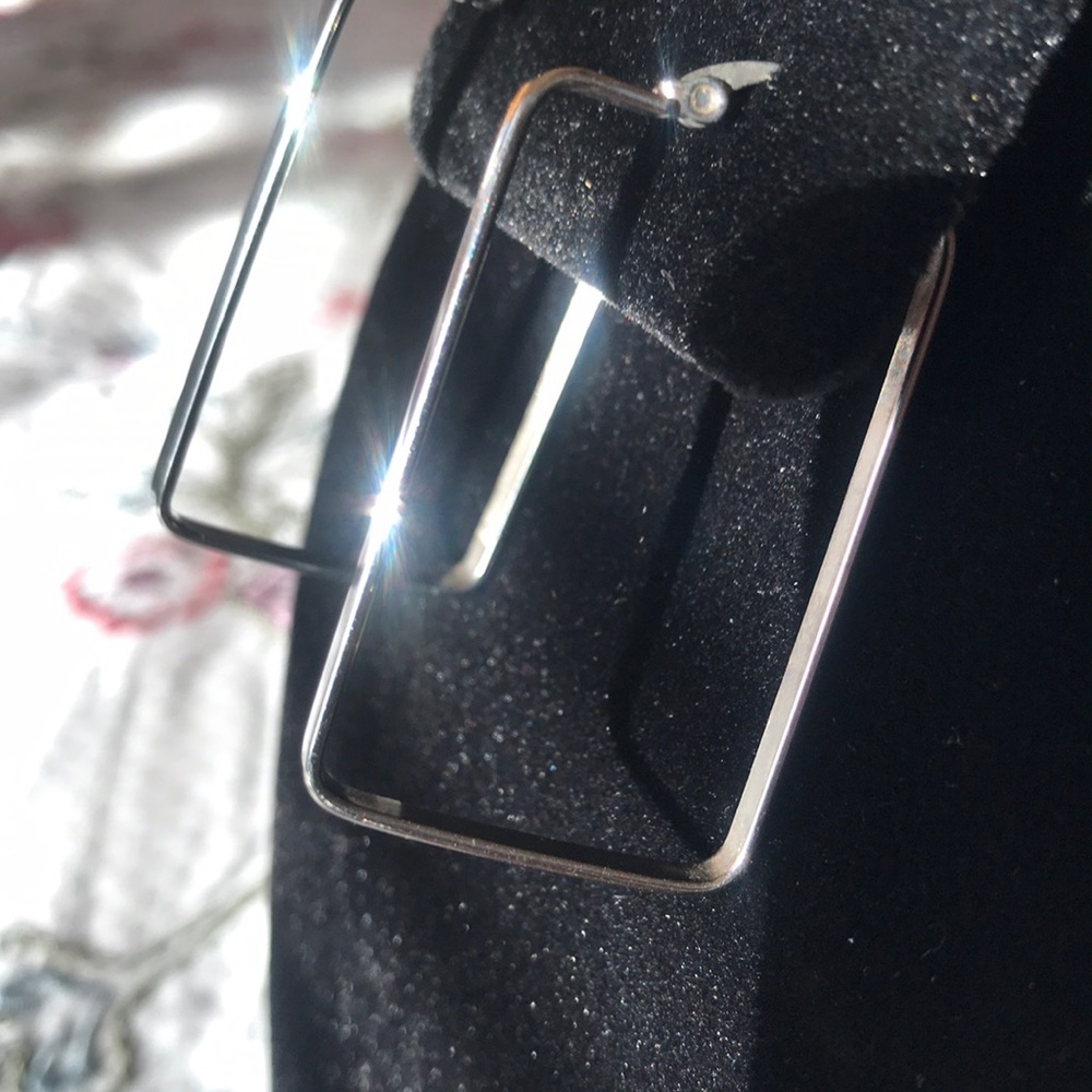 Stainless Steel Rectangular Earings - image 2